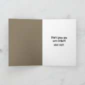 Vasectomy Basset Hound Dog Surprise Karte (Innenseite)