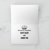 Vasectomy behalten Ruhe und machen weiter Karte (Innenseite)