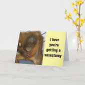 Vasectomy behalten Ruhe und machen weiter Karte (Gelbe Blume)