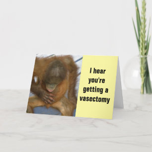 Vasectomy behalten Ruhe und machen weiter Karte
