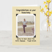 Vasectomy - erhalten Sie Brunnen - LUSTIG Karte (Gelbe Blume)