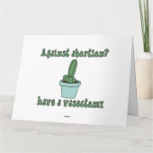 Vasektomie Karte (Rückseite)