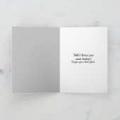 Vasektomie-Spaß Karte (Innenseite)