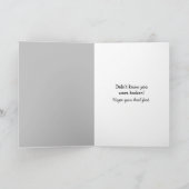 Vasektomie-Spaß mit Schimpanze Karte (Innenseite)