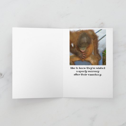 Vasektomie-Spaß wird bald gut Karte (Innenseite)