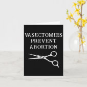 Vasektomie verhindern Abortion Feministin Roe V Wa Karte (Gelbe Blume)