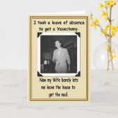 Vasektomie - Wohlbefinden Karte (Gelbe Blume)