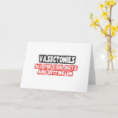 Vasektomien... Coole Jungen Karte (Gelbe Blume)