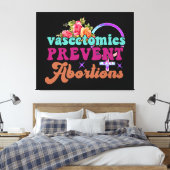 Vasektomien verhindern Abortionen Canvas drucken Leinwanddruck (Insitu (Schlafzimmer))