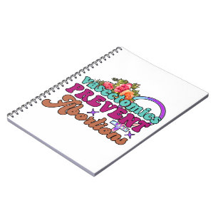 Vasektomien verhindern Abortionen Foto Notebook Notizblock