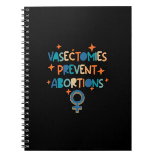 Vasektomien verhindern Abortionen Notizblock