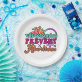 Vasektomien verhindern Abortionen Papier Teller (Party)