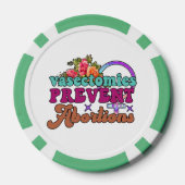 Vasektomien verhindern Abortionen Poker Chips (Rückseite)