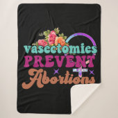 Vasektomien verhindern Abortionen Sherpa Blanket Sherpadecke (Vorderseite)