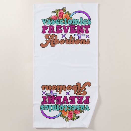 Vasektomien verhindern Abortionen Strandtuch (Vorderseite)