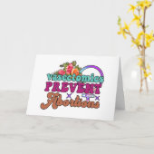 Vasektomien verhindern Abortions-Karte (Leere) Karte (Gelbe Blume)