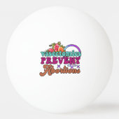 Vasektomien verhindern Abtreibungen Ping Pong Ball Tischtennisball (Rückseite)