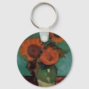 Vasemit drei Sonnenblumen, van Gogh Schlüsselanhänger