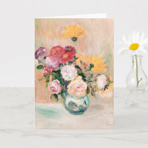 Vasemit Rosen und Dahlien, Renoir Karte