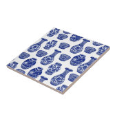 Vasen aus blauem und weißem Porzellan Fliese (Seite)