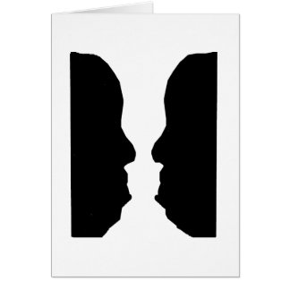 Vasen-Mann-optische Täuschung