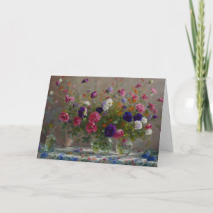 Vasen von Blume Bouquets Art Note Card Karte