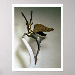 Vasengriff in Form eines winged Steinbocks, Poster