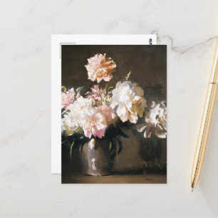 Vasenvase mit Pfingstrosen Postkarte