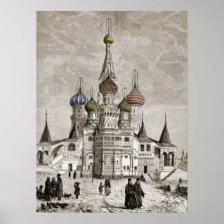 Vasili Kathedrale Roter Platz Zwiebeldom Theotokos Poster