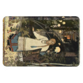 Vasilisa, das Schöne in der Hütte von Baba Yaga -  Magnet (Horizontal)