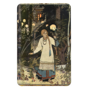 Vasilisa, das Schöne in der Hütte von Baba Yaga -  Magnet