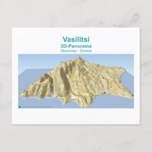 Vasilitsi - 3D-Panorama Karte - Postkarte