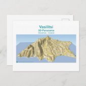 Vasilitsi - 3D-Panorama Karte - Postkarte (Vorne/Hinten)