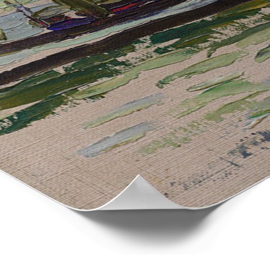 Vasily Kandinsky Fischerboote Sestri Poster (Ecke)