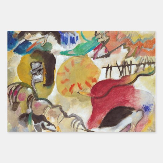 Vasily Kandinsky Garden of Liebe Wrapping Paper Geschenkpapier Set (Vorderseite 2)