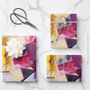 Vasily Kandinsky Gelb-rot-blau Geschenkpapier Set