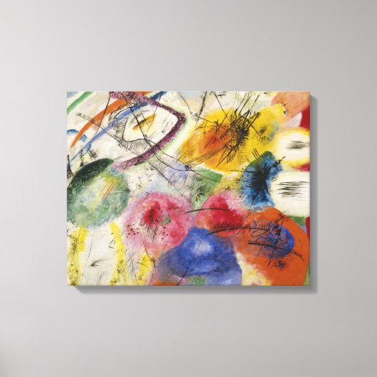 Vasily Kandinsky - Schwarze Linien Leinwanddruck (Vorderseite)