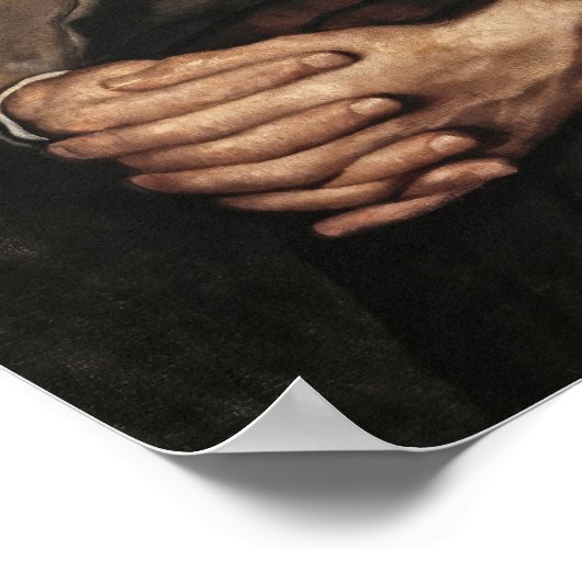 Vasily Perov Portrait von Fyodor Dostojewski Art Poster (Ecke)