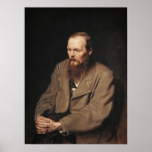 Vasily Perov Portrait von Fyodor Dostojewski Art Poster (Vorne)