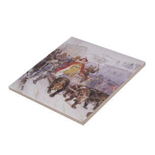 Vasily Surikov- große Maskerade Fliese