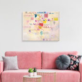 Vasis Kandinsky - Graceful Ascent Leinwanddruck (Insitu (Wohnzimmer))