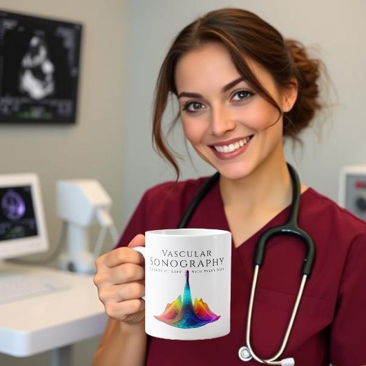 Vaskuläre Sonographen-farbige Ultraschallwellen Jumbo-Tasse