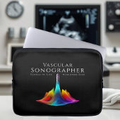Vaskuläre Sonographen-farbige Ultraschallwellen Laptopschutzhülle