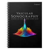Vaskuläre Sonographen-farbige Ultraschallwellen Notizblock (Vorderseite)