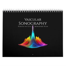 Vaskuläre Sonographie - farbenfrohe Ultraschallwel Kalender