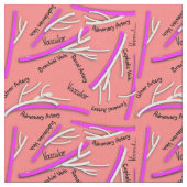 Vaskuläre Venen und Arterien rosa Stoff (Nahaufnahme)