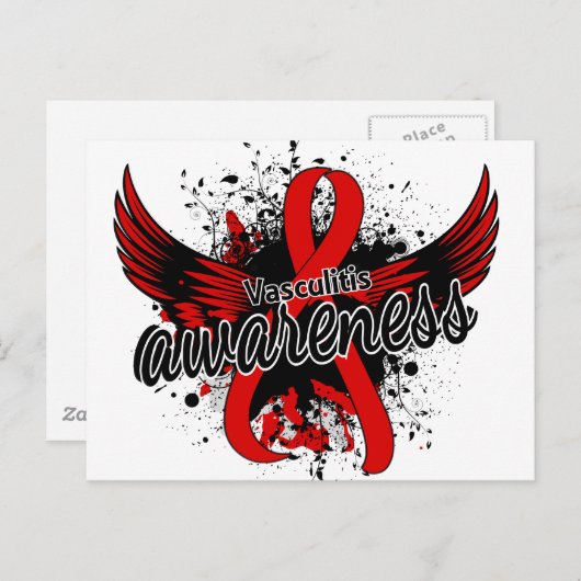 Vaskulitis Bewusstsein 16 Postkarte (Vorne/Hinten)