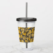 Vaso acrílico estampado mariposa monarca acryltrinkbecher (Vorderseite)