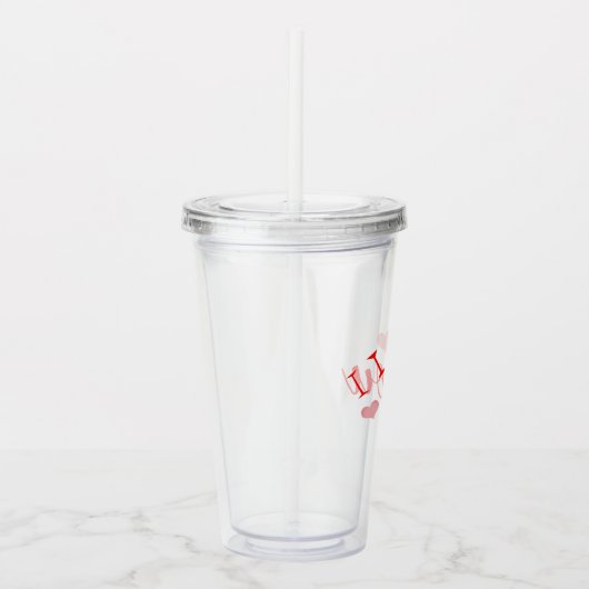 Vaso de acrílico - Te amo Acryltrinkbecher (Rechts)