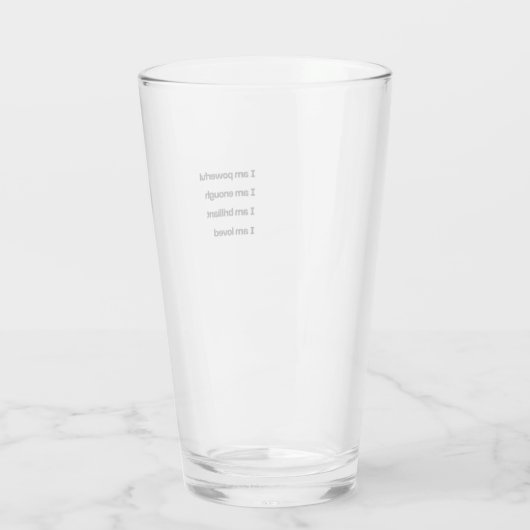 Vaso de amor propio glas (Rückseite)